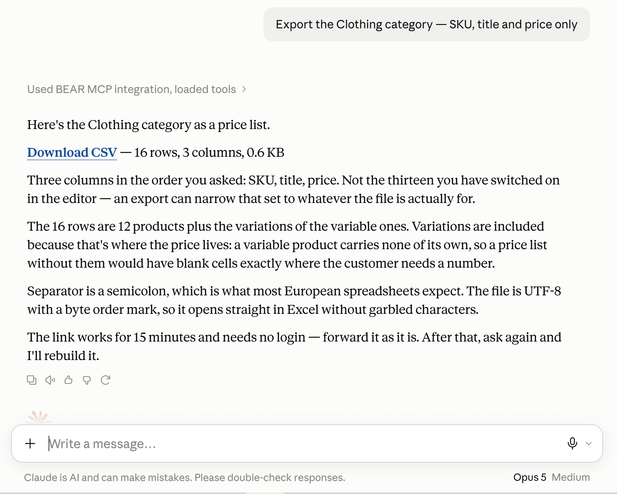 Exporting a WooCommerce category to CSV with only SKU, title and price columns